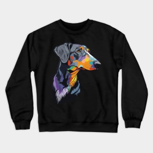 Greyhound Dog Art Crewneck Sweatshirt